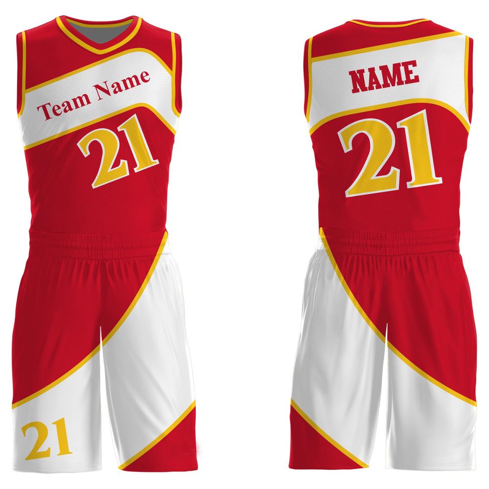 Four pairs of jerseys, NBA Basketball uniform Jersey Template